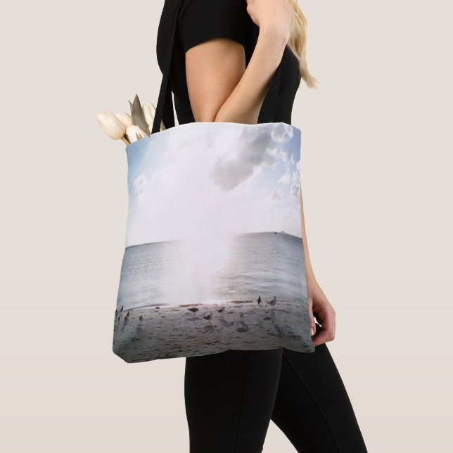 Tote Bag Soleil Gloire À La Plage (De près)