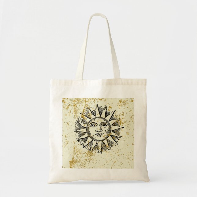 Tote Bag Soleil rétro (Devant)