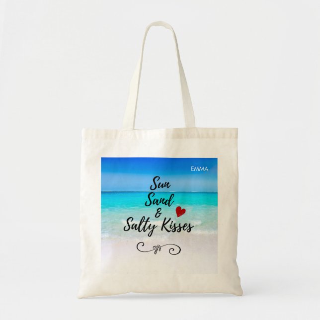 Tote Bag Soleil Sable et Salty Baisers Tropical Beach Custo (Devant)