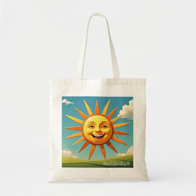 TOTE BAG " SOLEIL SOURIANT " (Devant)
