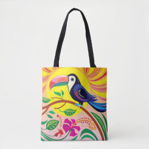 Tote Bag Soleil Toucan Tropical