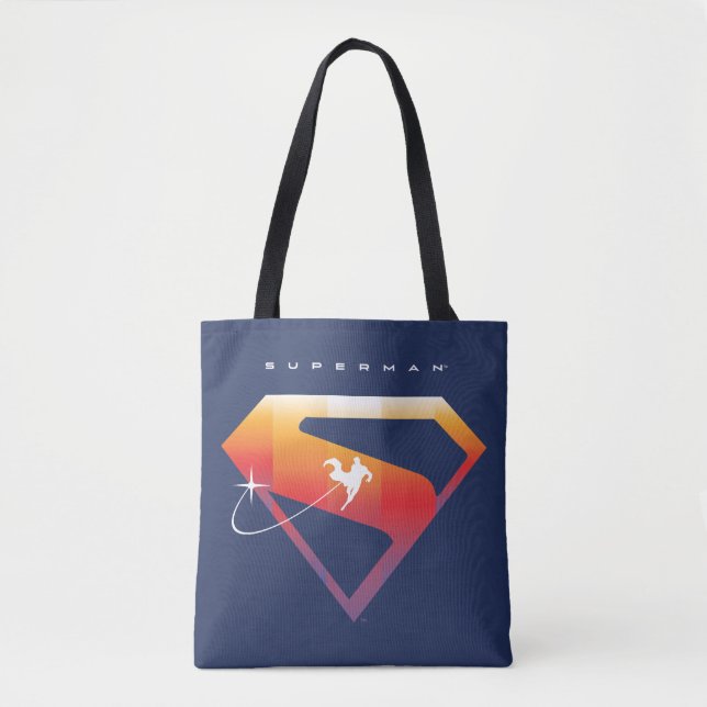 Tote Bag Soleil Tourner Superman Shield (Devant)