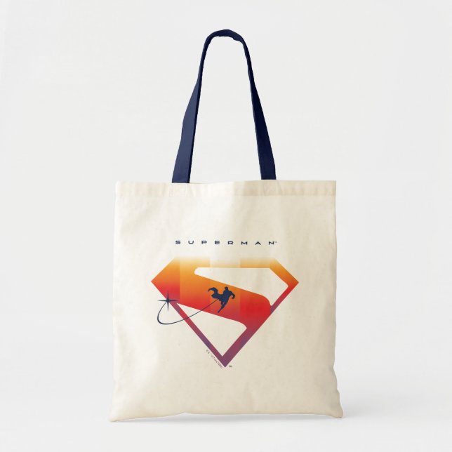 Tote Bag Soleil Tourner Superman Shield (Devant)