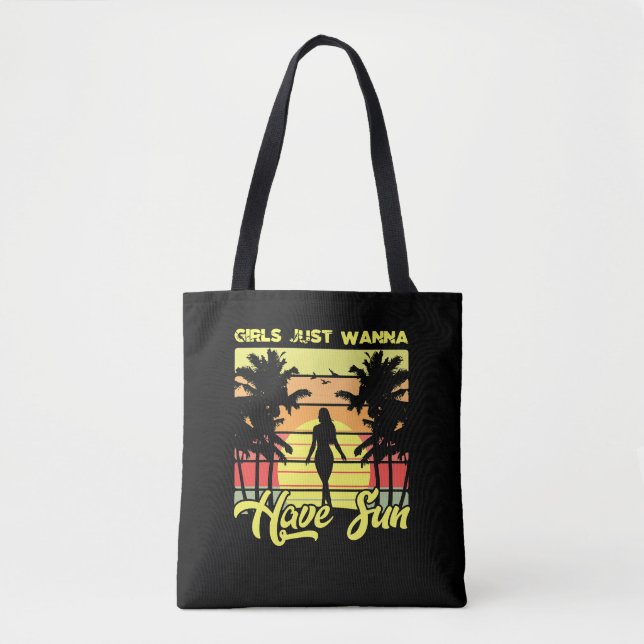 Tote Bag Soleil tropical (Devant)