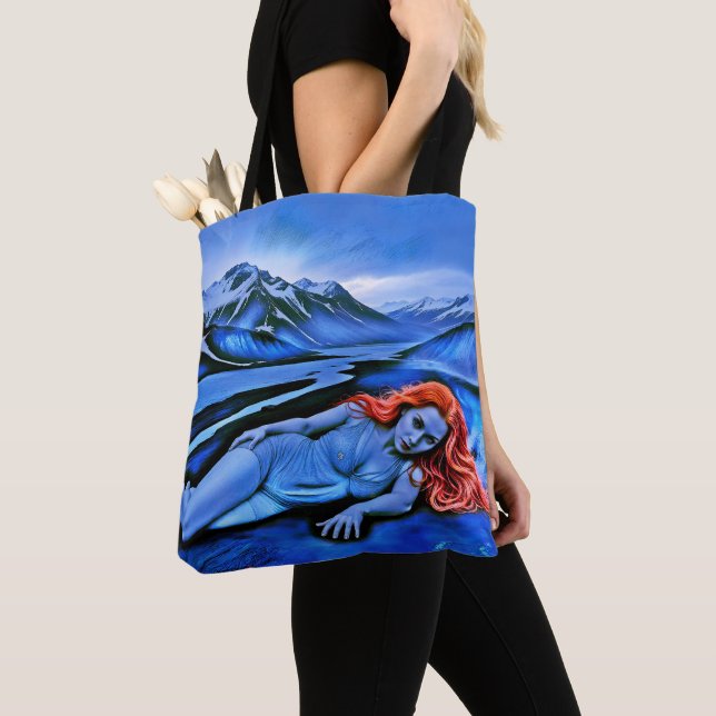 Tote Bag "Sólvátra" - Flamme sous la glace (De près)