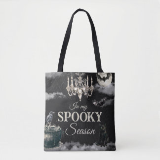 Tote Bag Sombre Fête Annuelle d'Halloween Crâne Gothique Vi