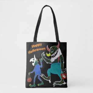 Tote Bag Sombre La Traversée Ou Le Trajet D'Halloween Hai