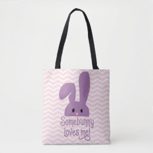Tote Bag Some Bunny M'aime Lapin Mignon de Pâques