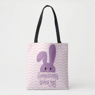 Tote Bag Some Bunny M'aime Lapin Mignon de Pâques