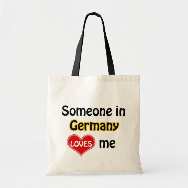 Tote Bag Someone in Germany loves me (Devant)