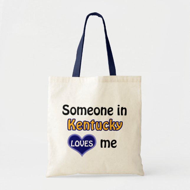 Tote Bag Someone in Kentucky loves me (Devant)