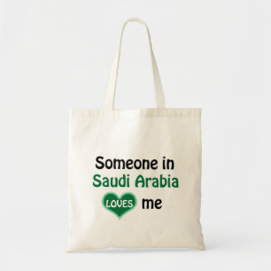 Tote Bag Someone in Saudi Arabia loves Me