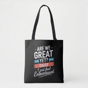 Tote Bag Sommes-nous déjà grands et pourtant gênés anti Tru