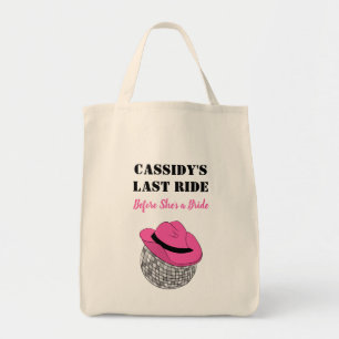 Tote Bag Son Dernier Ride Disco Cowgirl Bachelorette Party