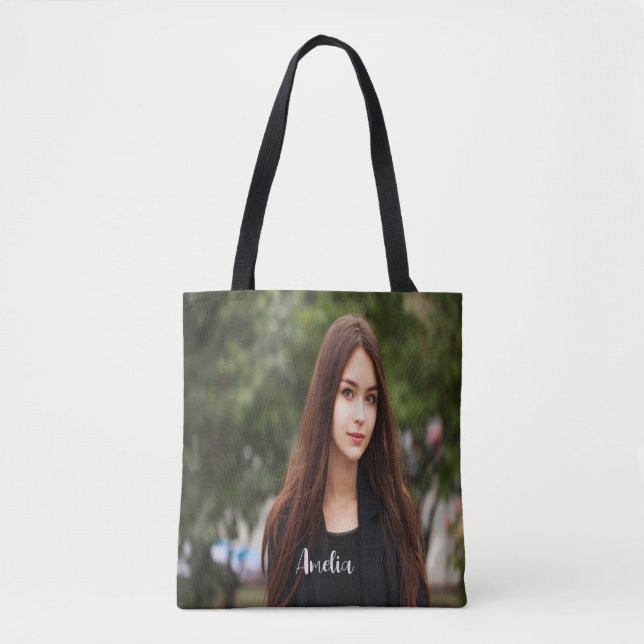Tote Bag Son histoire commence ici : Fourre-tout personnali (Devant)