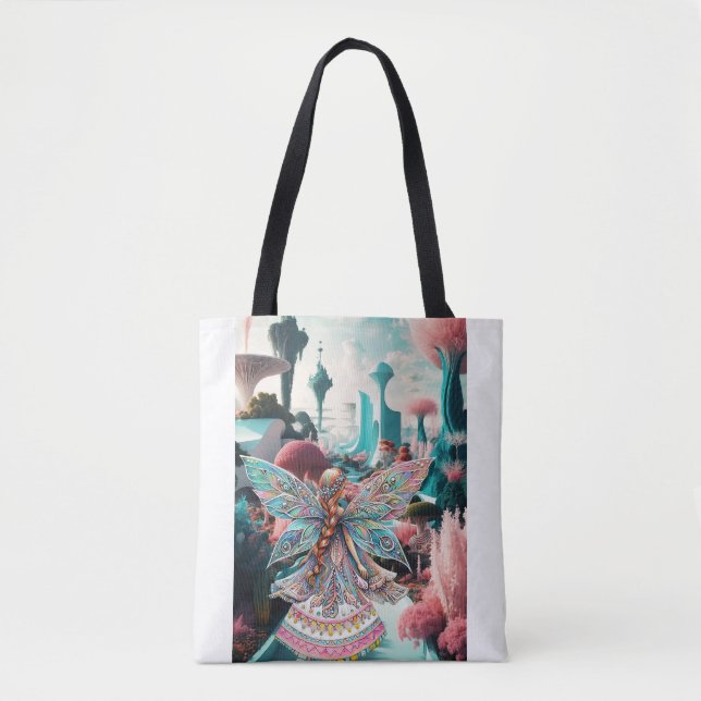 Tote Bag Son Monde De Merveilleuse Magique (Devant)