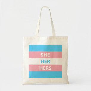 Tote Bag Son Pronononounes Transgender Flag Budget Fourre-t