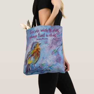 Tote Bag "Songbird of Hope" Fourre-tout (médium)
