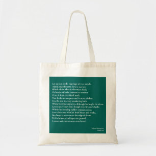 Tote Bag Sonnet 116Laissez-moi ne pas parler du mariage des