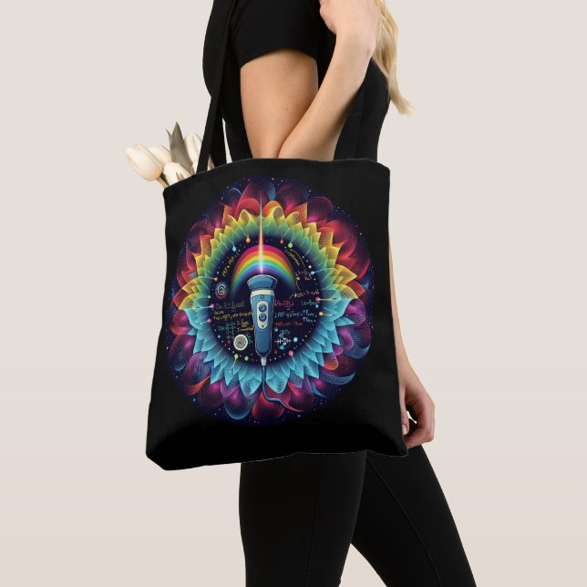 Tote Bag Sonographie - Colorful Ultrasound Waves-Physic Fou (De près)