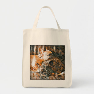 Tote Bag Sophie et penny les bouledogues français