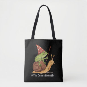 Tote Bag Sorcier Grenouille Fantaisiste Partant pour Causer