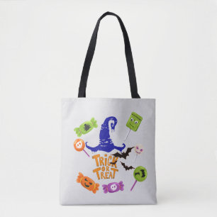 Tote Bag Sorcière Conception Casquette Halloween Trick Ou T