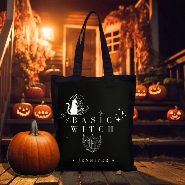 Tote Bag Sorcière de base Femmes Halloween mignon  (Créateur téléchargé)