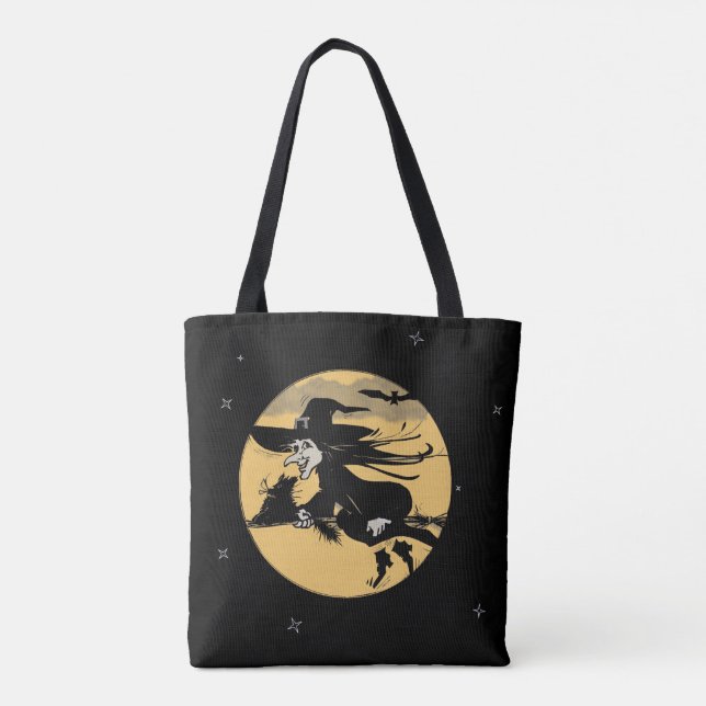 Tote Bag Sorcière d'Halloween (Dos)