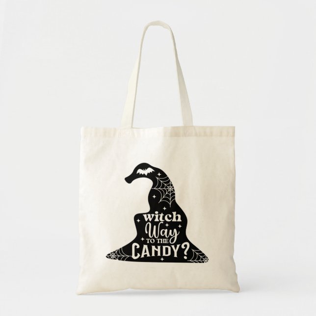 Tote Bag Sorcière Jusqu'Au Bonbon (Devant)