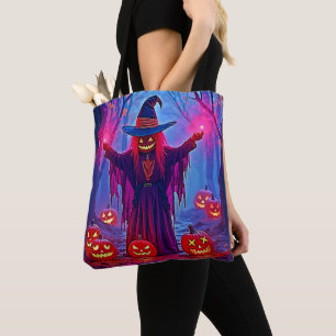 Tote Bag Sorcière mystérieuse dans Enchanted Woods Design