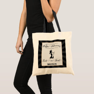 Tote Bag Sorcière noire Starburst Halloween Trick ou traite