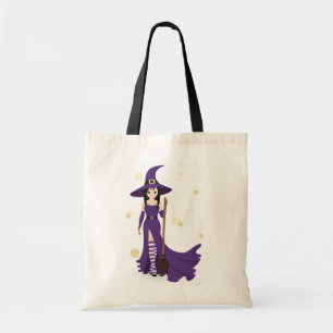 Tote Bag Sorcière violette avec chambre