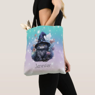 Tote Bag Sorcières de chat noir Casquette Rainbow Pastel Ha