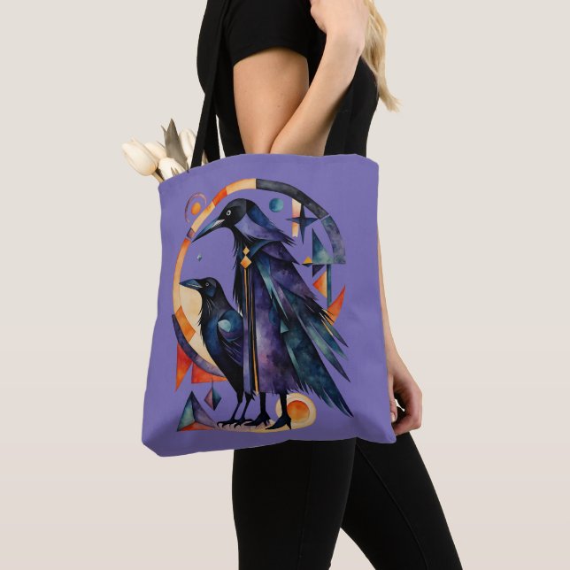 Tote Bag Sorcières modernes - une œuvre d'art abstrait 4 -  (De près)