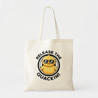 Tote Bag Sortez Le Quackin I Lovers Duck Lovers Funny Yello