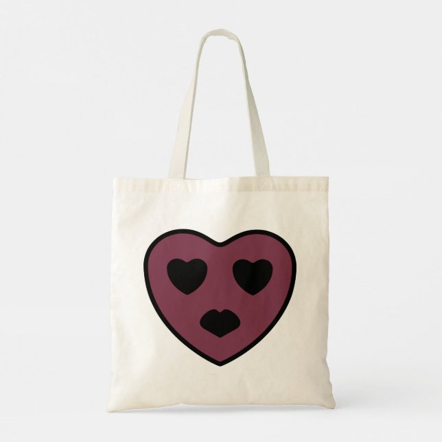 Tote Bag Sortie visage coeur (Dos)