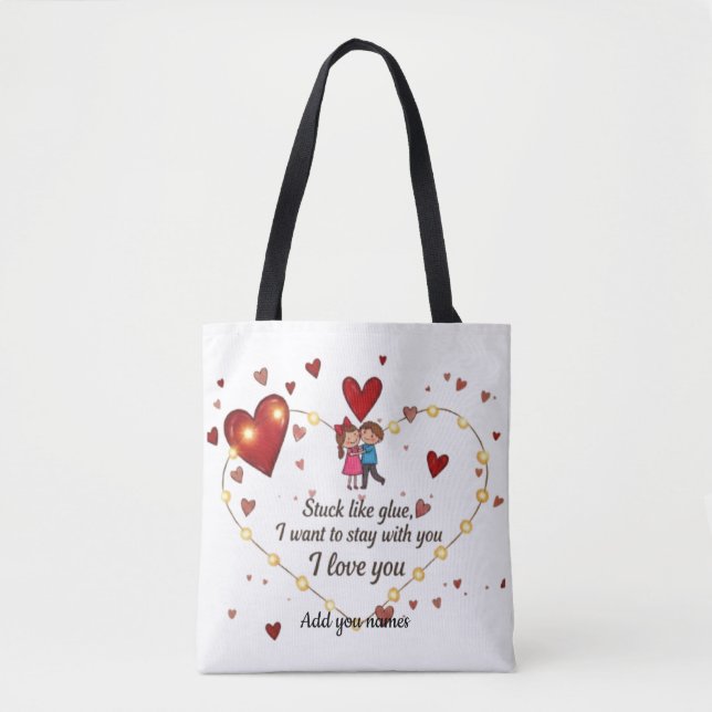 Tote Bag  Sortilège d'amour romantique mignon  (Devant)