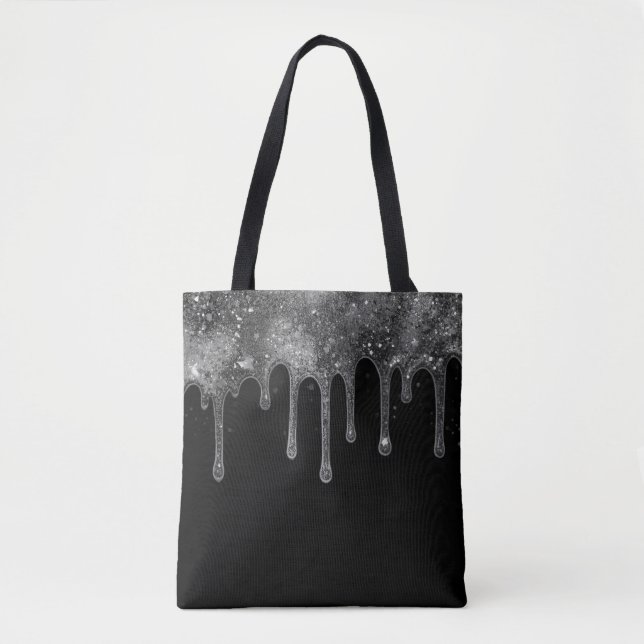 Tote Bag Sortir avec style avec ce noir + blanc (Devant)