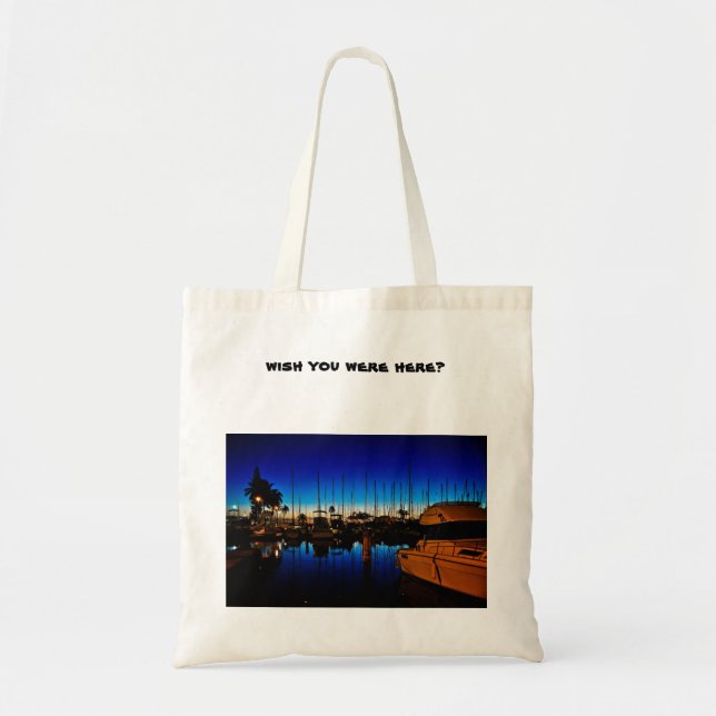 Tote Bag Souhait vous étiez ici ? (Devant)