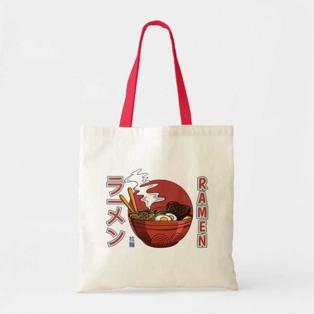 Tote Bag Soupe japonaise aux nouilles Ramen (Devant)