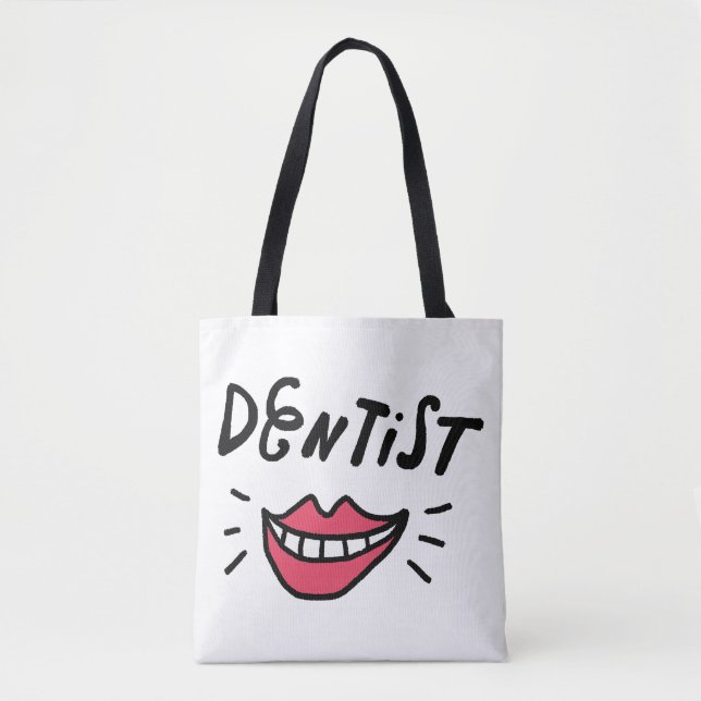 Tote Bag Sourire de dentiste (Devant)