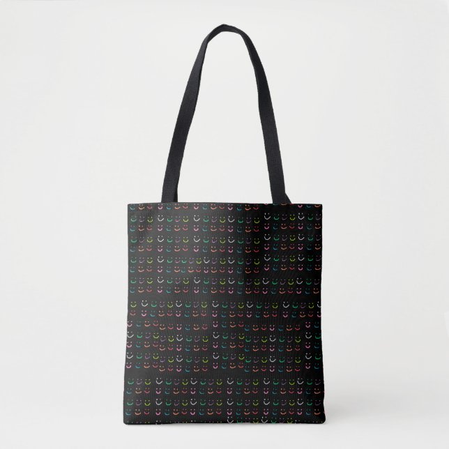 Tote Bag Sourires colorés (Devant)