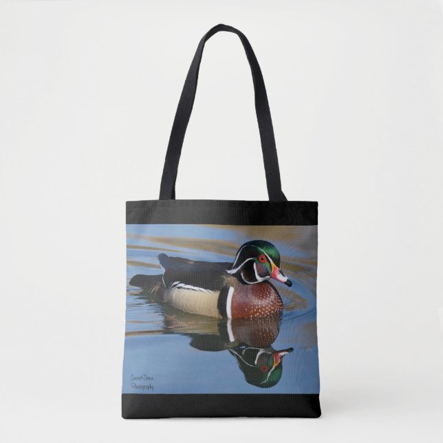 Tote Bag Souris à oreiller à jet de canard de bois mâle P (Devant)