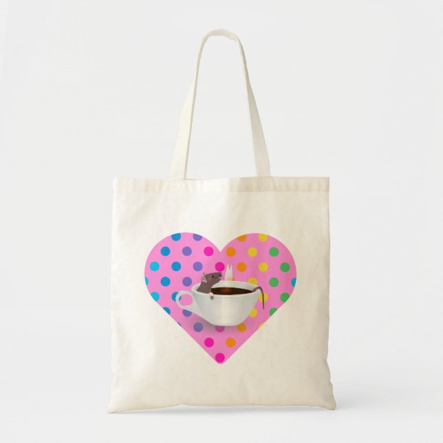 Tote Bag souris coeur (Devant)