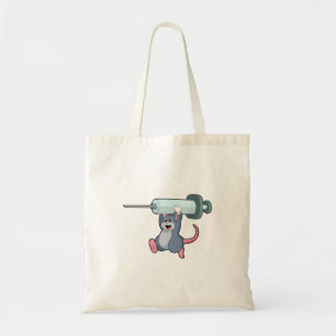 Tote Bag Souris comme infirmière avec Syringe.PNG