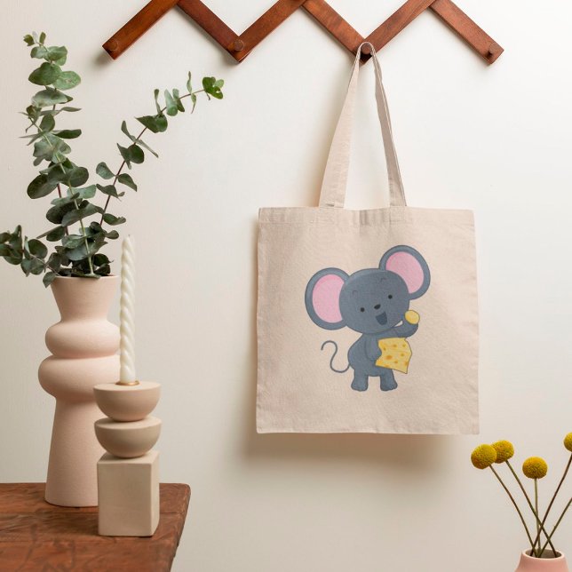 Tote Bag Souris manger du fromage (Créateur téléchargé)