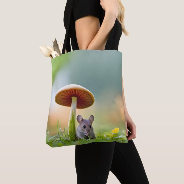 Tote Bag Souris Sous Un Champion (De près)