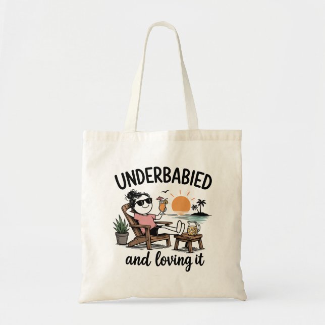 Tote Bag Sous-bébé et l'adorant !  (Devant)