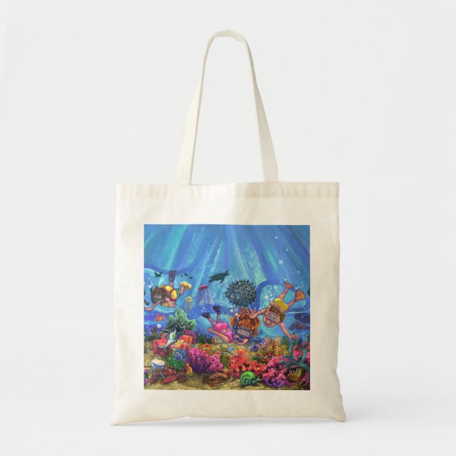 Tote Bag Sous la mer (Devant)